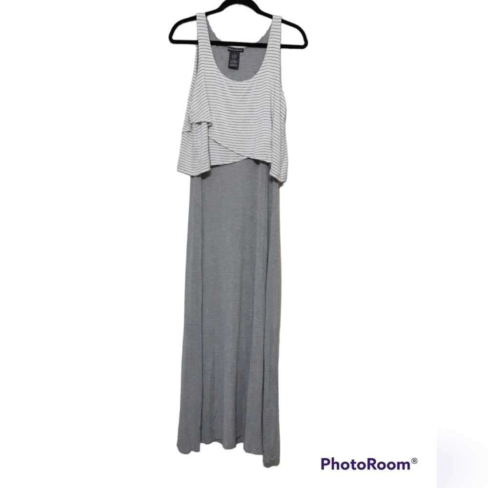 Chelsea & Theodore women maxi dress stripped sleeveless casual S vacation Soft
